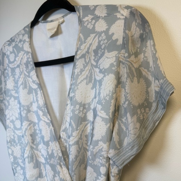 Reistor Short Sleeve Floral Print Wrap Dress Size XL - Picture 4 of 9